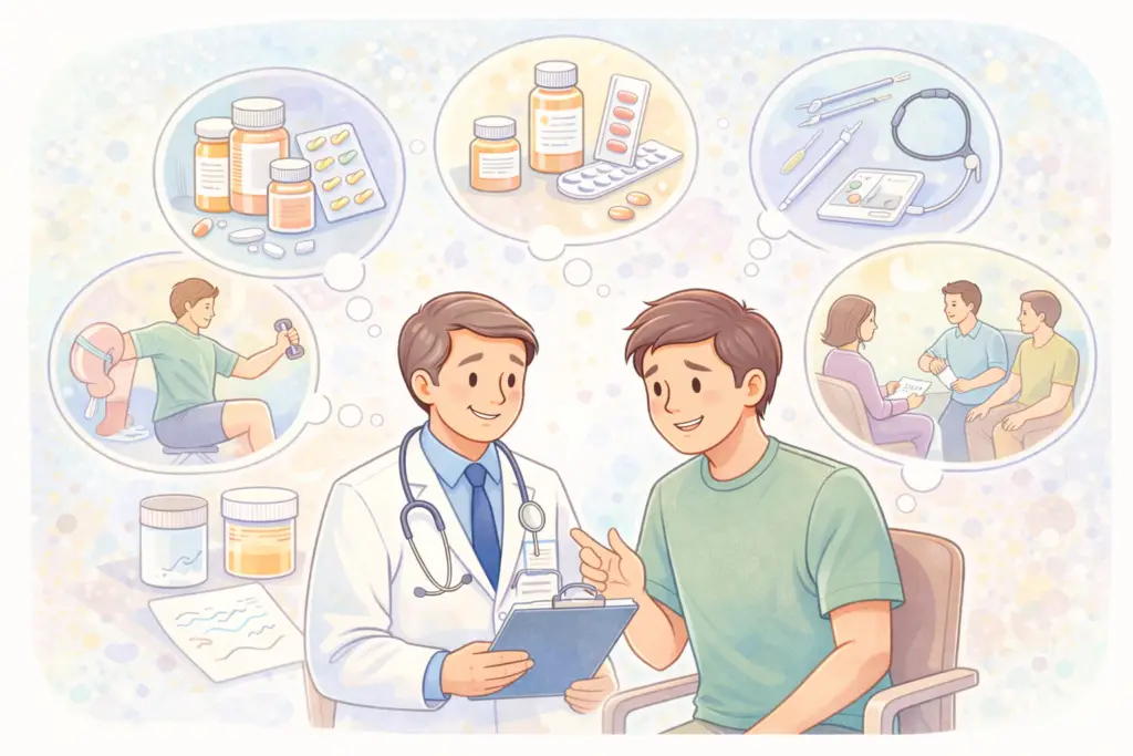 Treatments for low ejaculatory volume